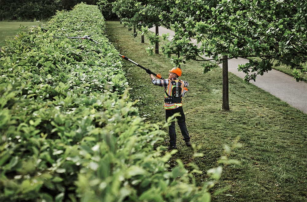 STIHL unveils its most powerful battery-powered long-reach hedge trimmers