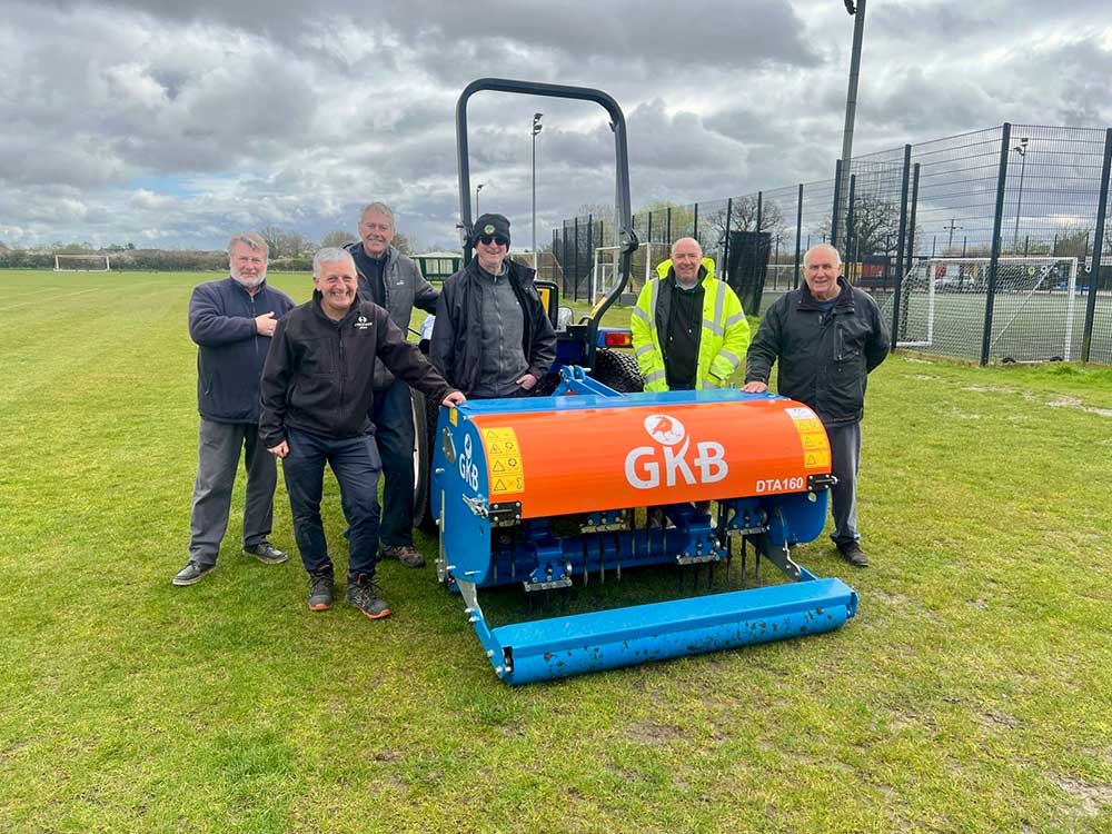 The GKB aeration duo making a real difference at Walsham Le Willows Sports Club