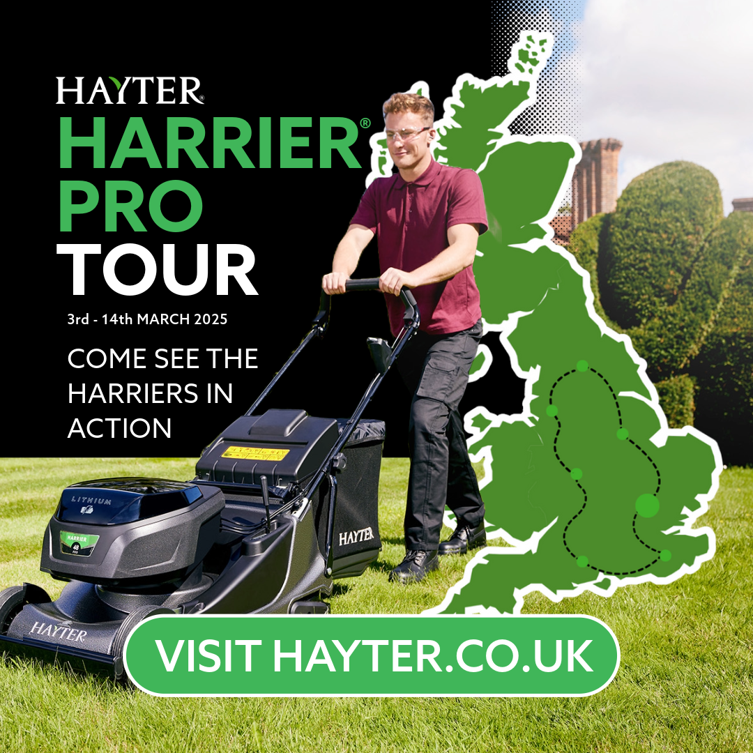 Experience the future of lawn care with the Harrier Pro® Tour