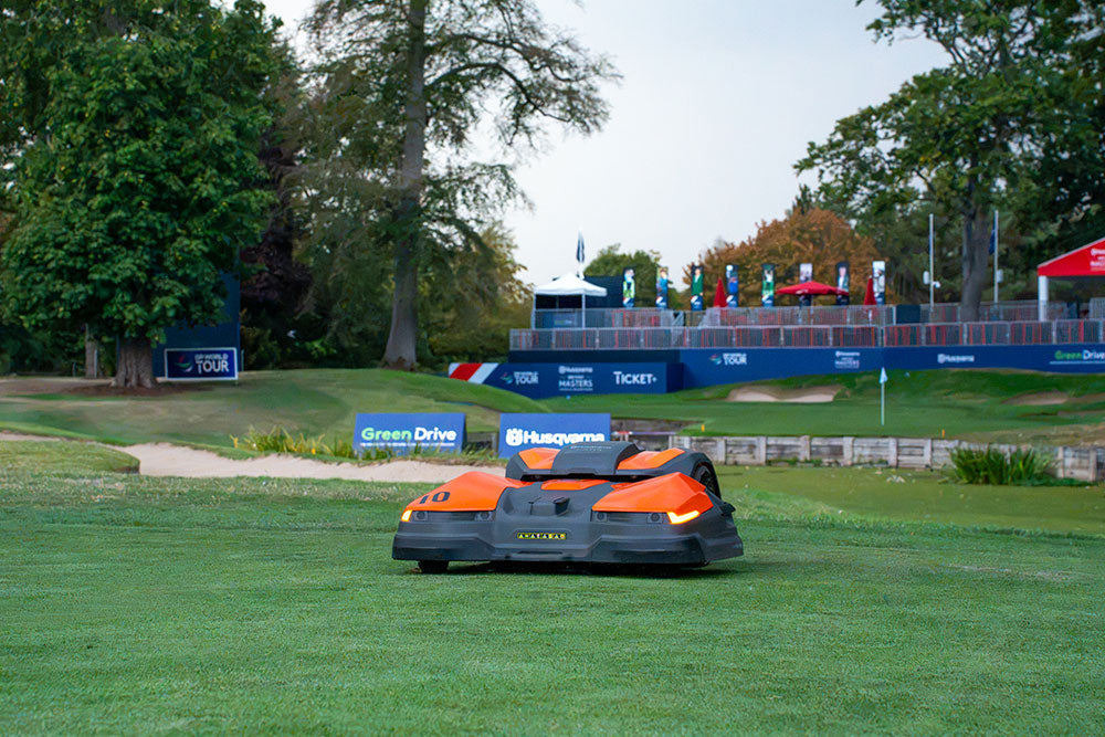 Autonomous mowers help the Belfry maintain world-class conditions throughout rain-affected Husqvarna British Masters
