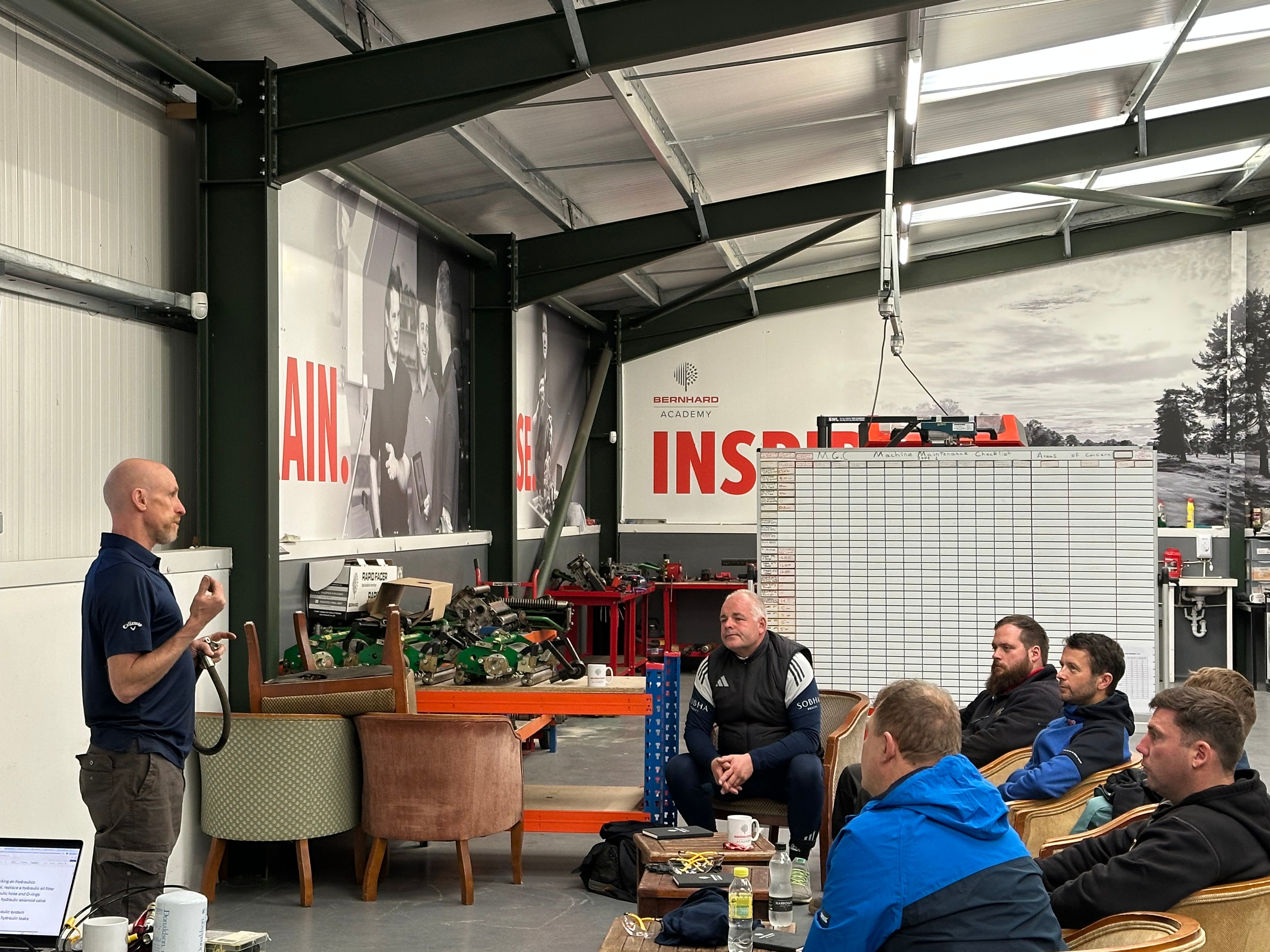 Bernhard Academy hosts successful turf care mechanics training at Moortown Golf Club