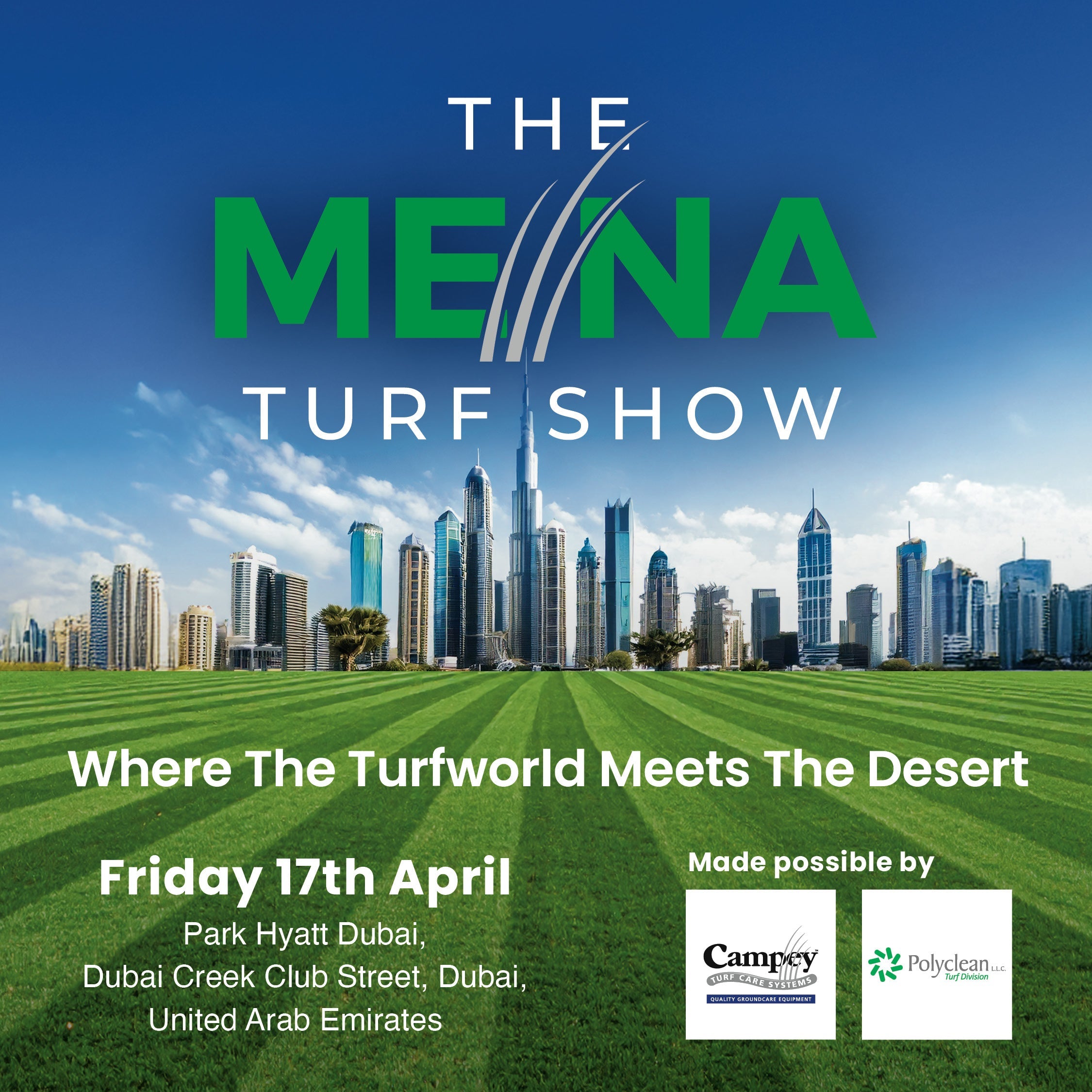 THE MENA TURF SHOW to launch in Dubai, bringing turf innovation to the Desert