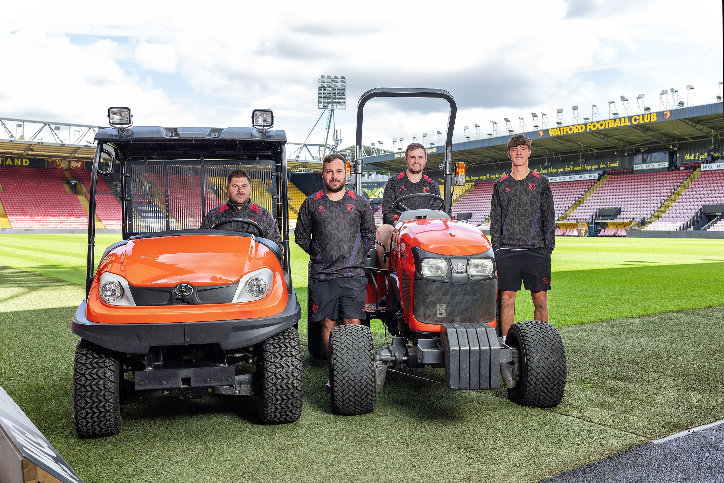 Compact tractors? It’s Kubota or nothing for Watford Football Club!