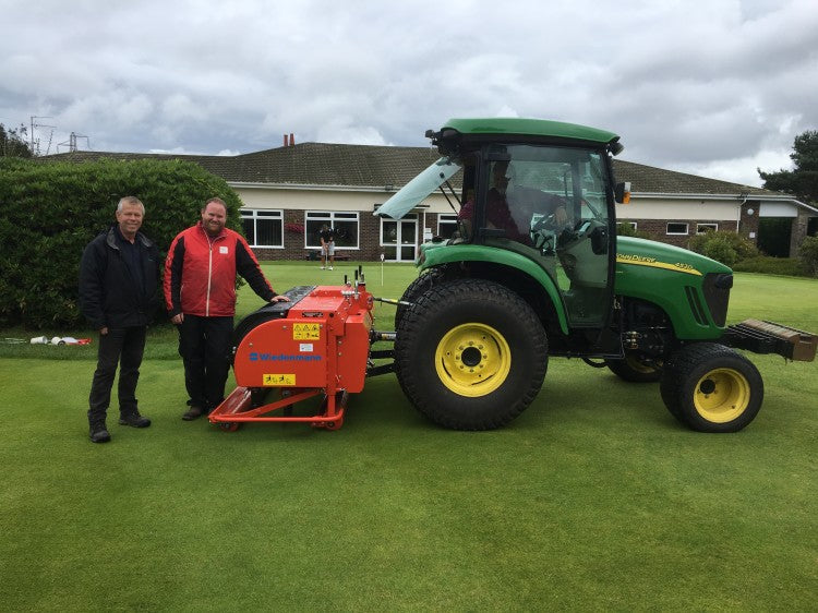 Andy Frost left, Alan Magee, r, Knighton Heath GC