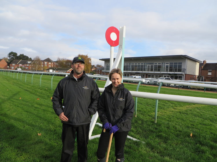 Guy and Jane at the winning post