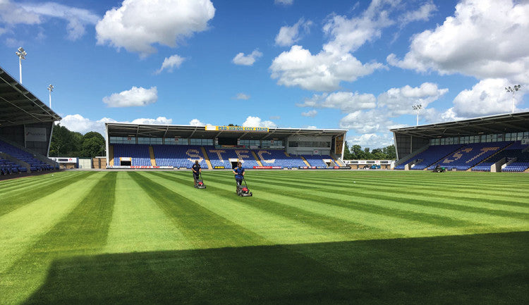 Shrewsbury Town mowing