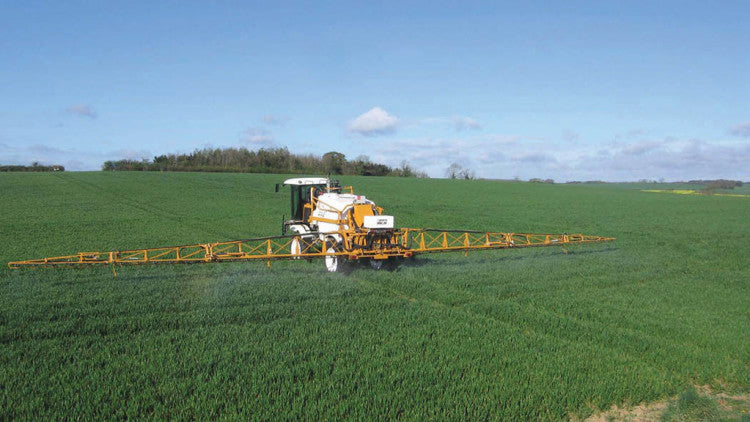 Spraying Young Wheat Plants Arable Field Work  Main Main