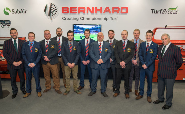 Steven Nixon (far Left) And Stephen Bernhard (far Right) With The BIGGA Delegation 2018