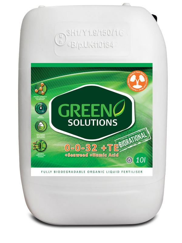 Green Solutions 0-0-32 With Seaweed, Humic Acid & Trace Elements 10L