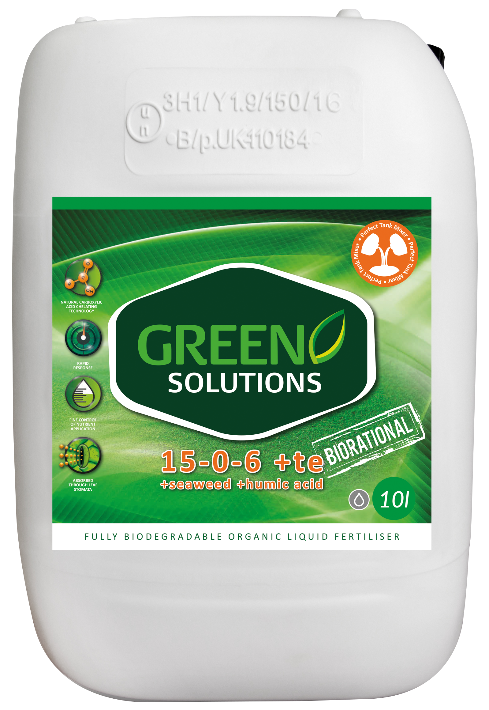 Key Green Solutions Green Solutions 15-0-6 Liquid Fertiliser with Seaweed | Pitchcare