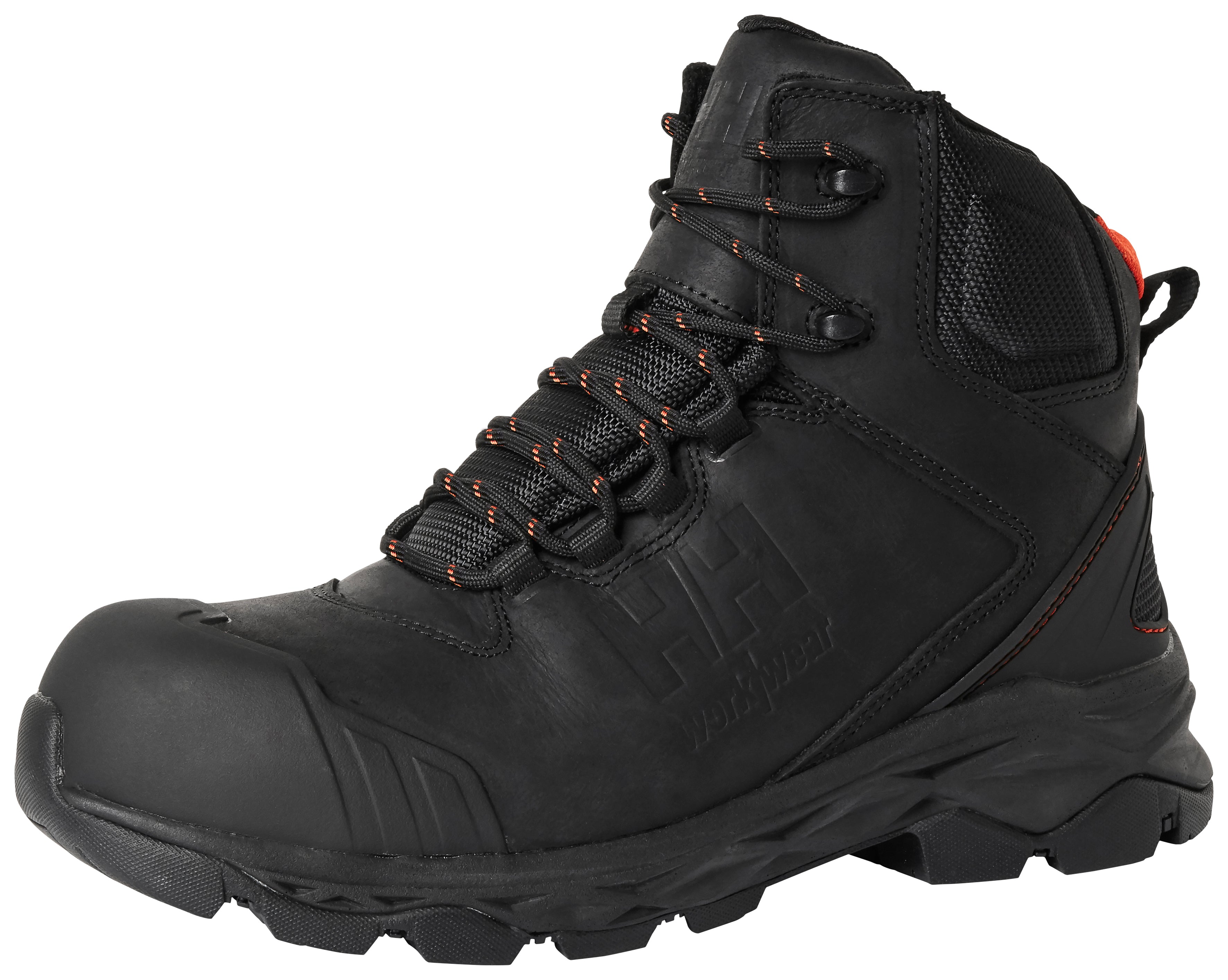 Scarpe Antinfortunistiche Helly Hansen Oxford Mid S3 – Senza Metallo, Pelle Nabuk, Puntale Composito, Colore Nero