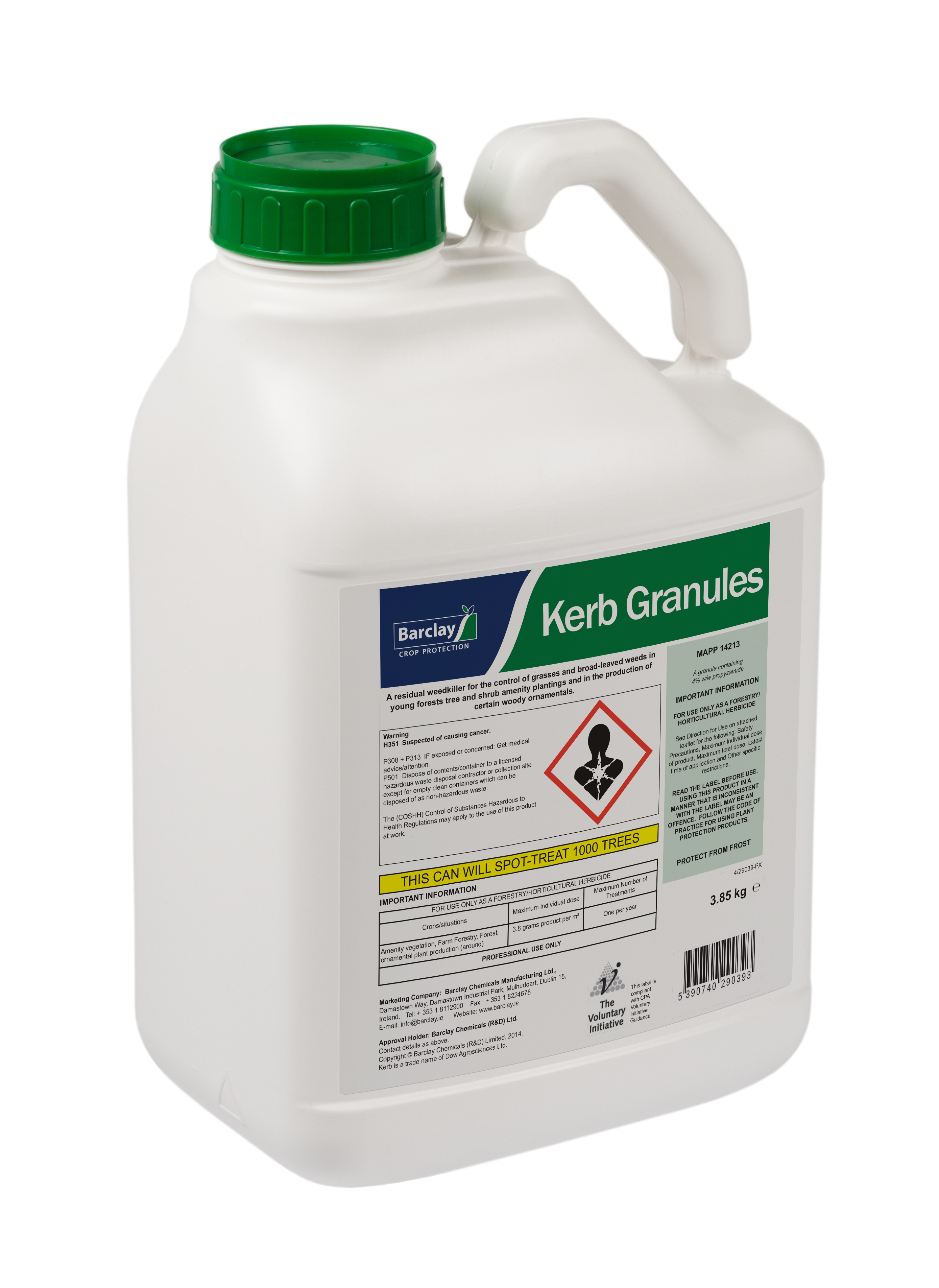 kerb label herbicide Kerb Granules 3.85 kg