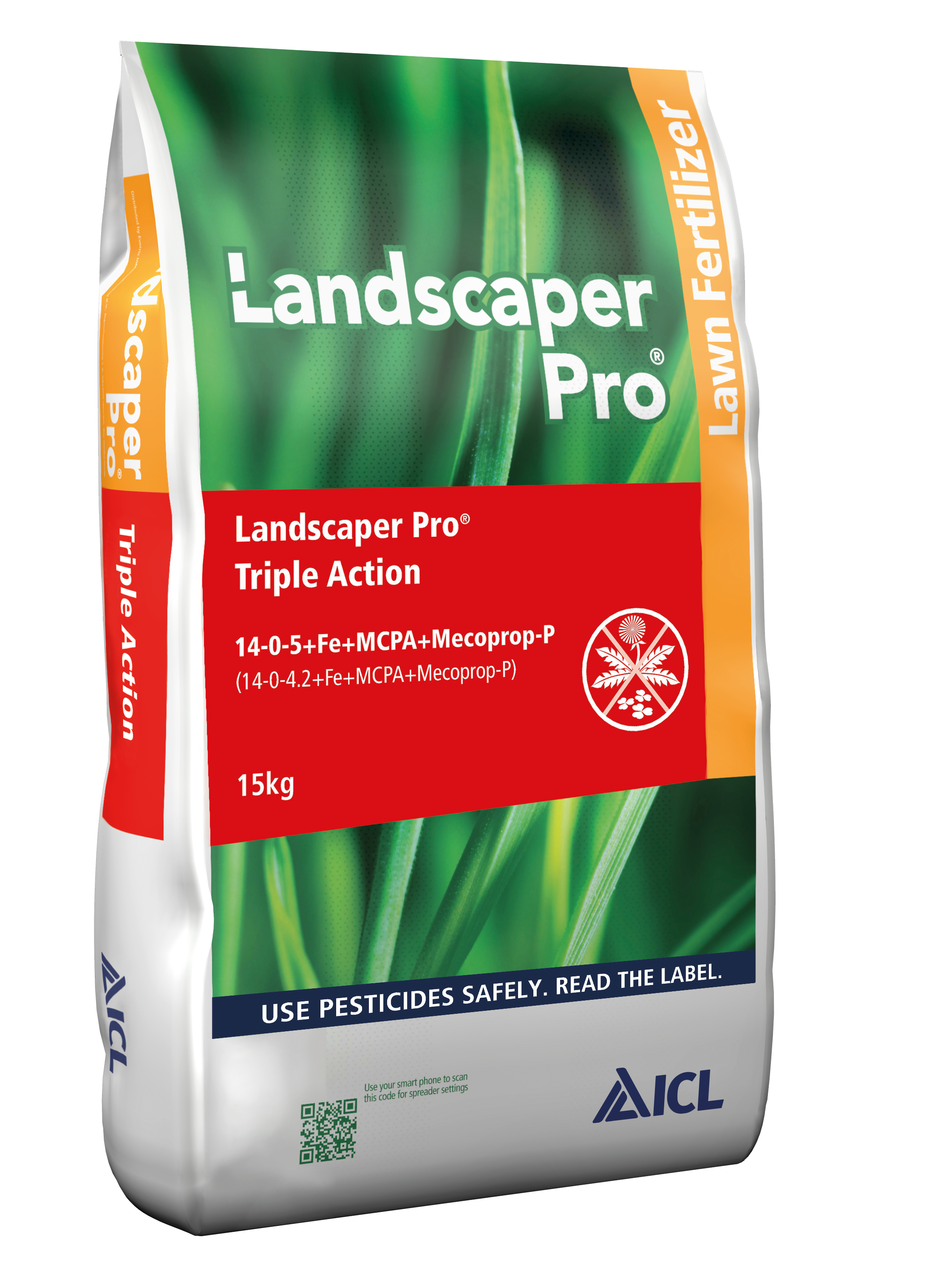 Landscaper Pro Triple Action Weed, Feed & Moss Killer 15kg
