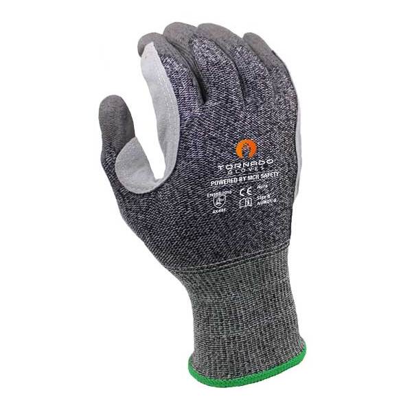 Hybrid Safety Gloves with Reinforced Leather Palm