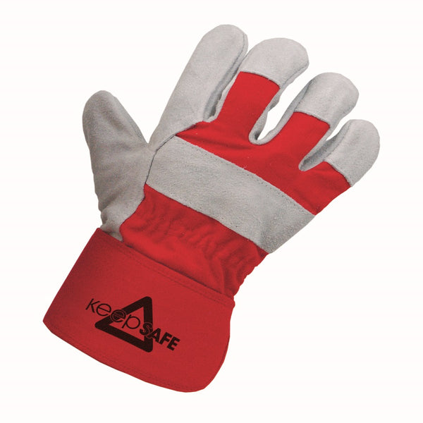 Premium Red Leather Rigger Glove