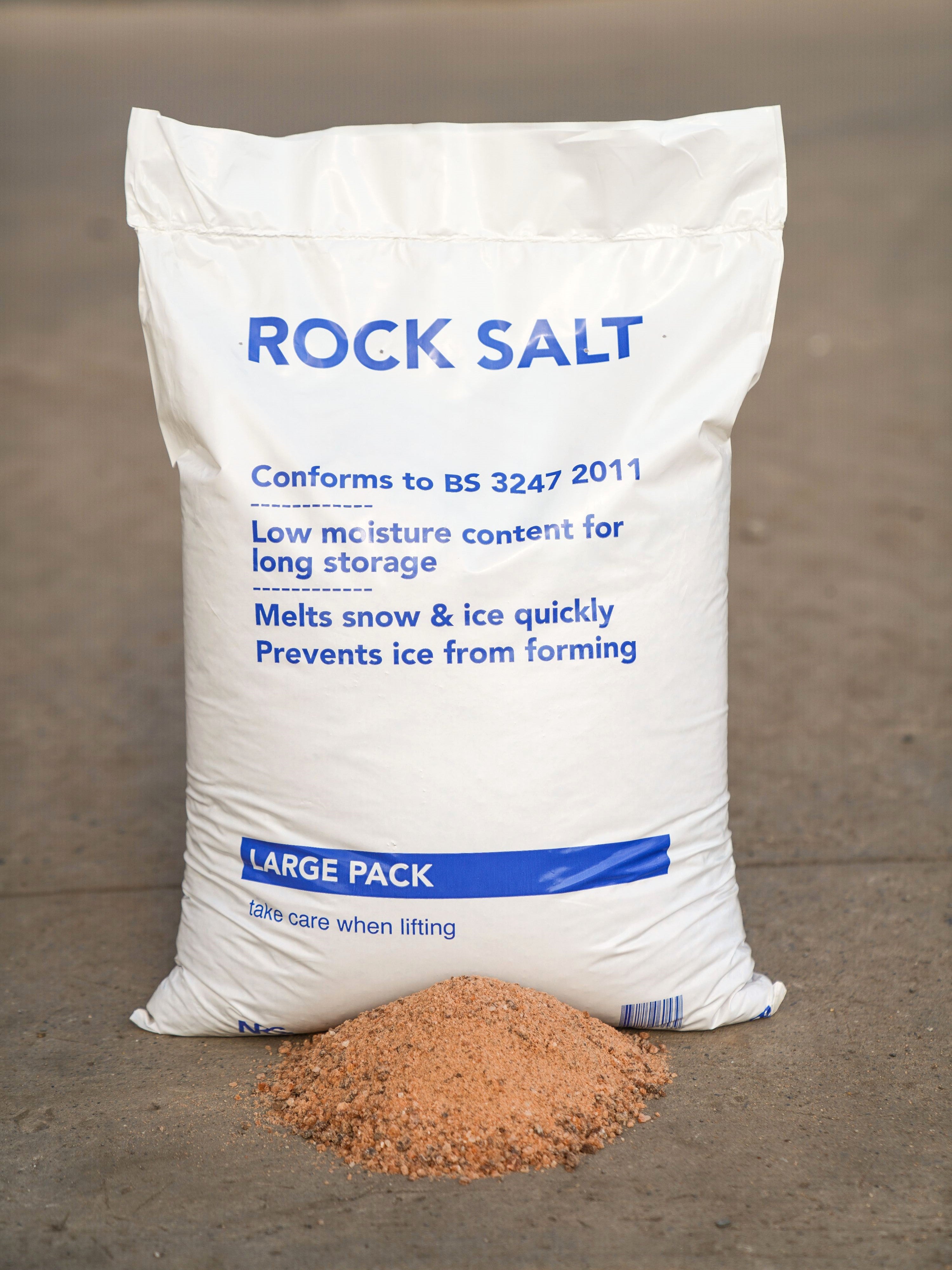 Brown Rock Salt for Ice & Snow