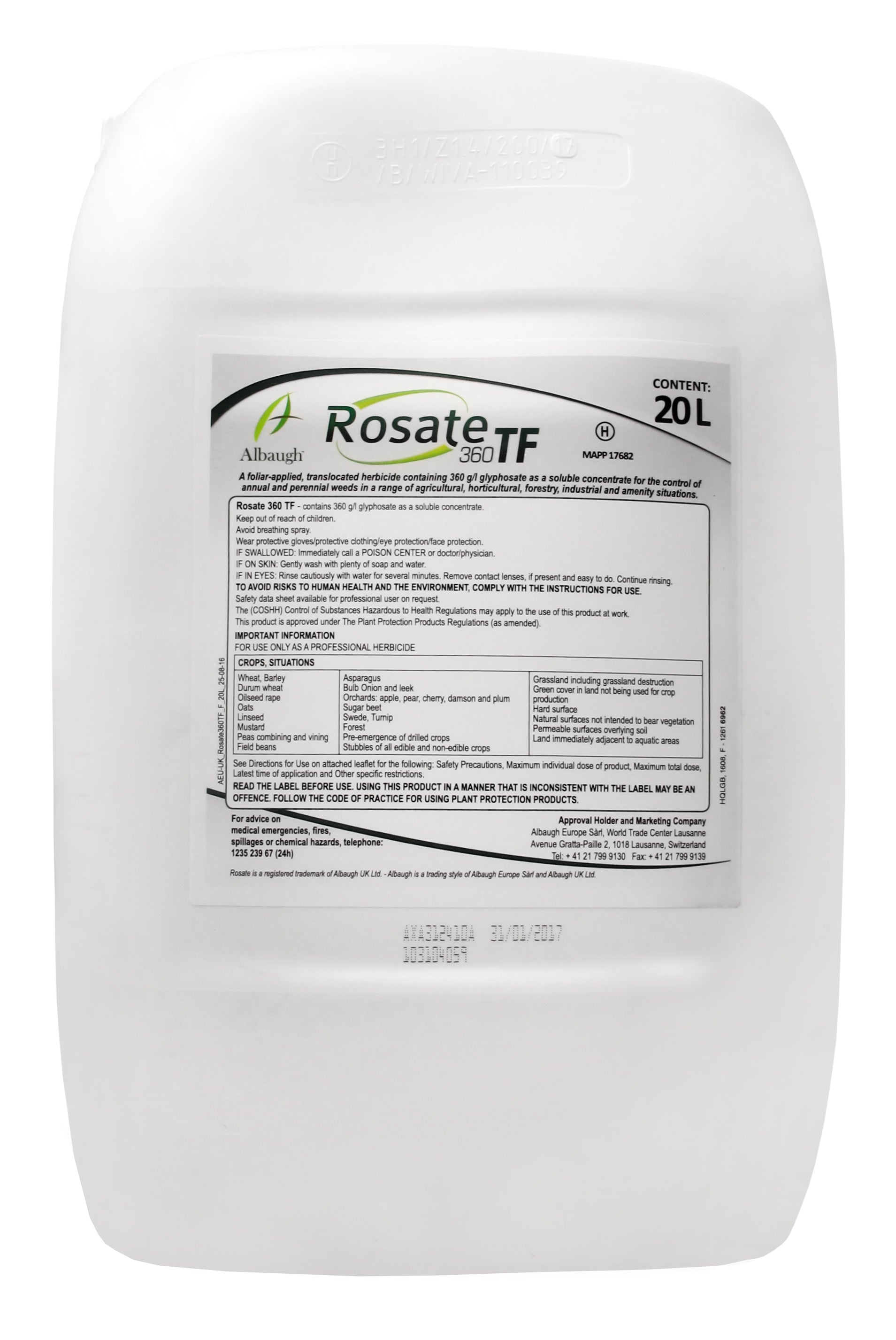 Rosate Rosate 360 TF Glyphosate Weed Killer 5L | Pitchcare