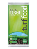Turf Food Spring Bio 16-3-8 +2%MgO +1%Fe Fertiliser 20kg