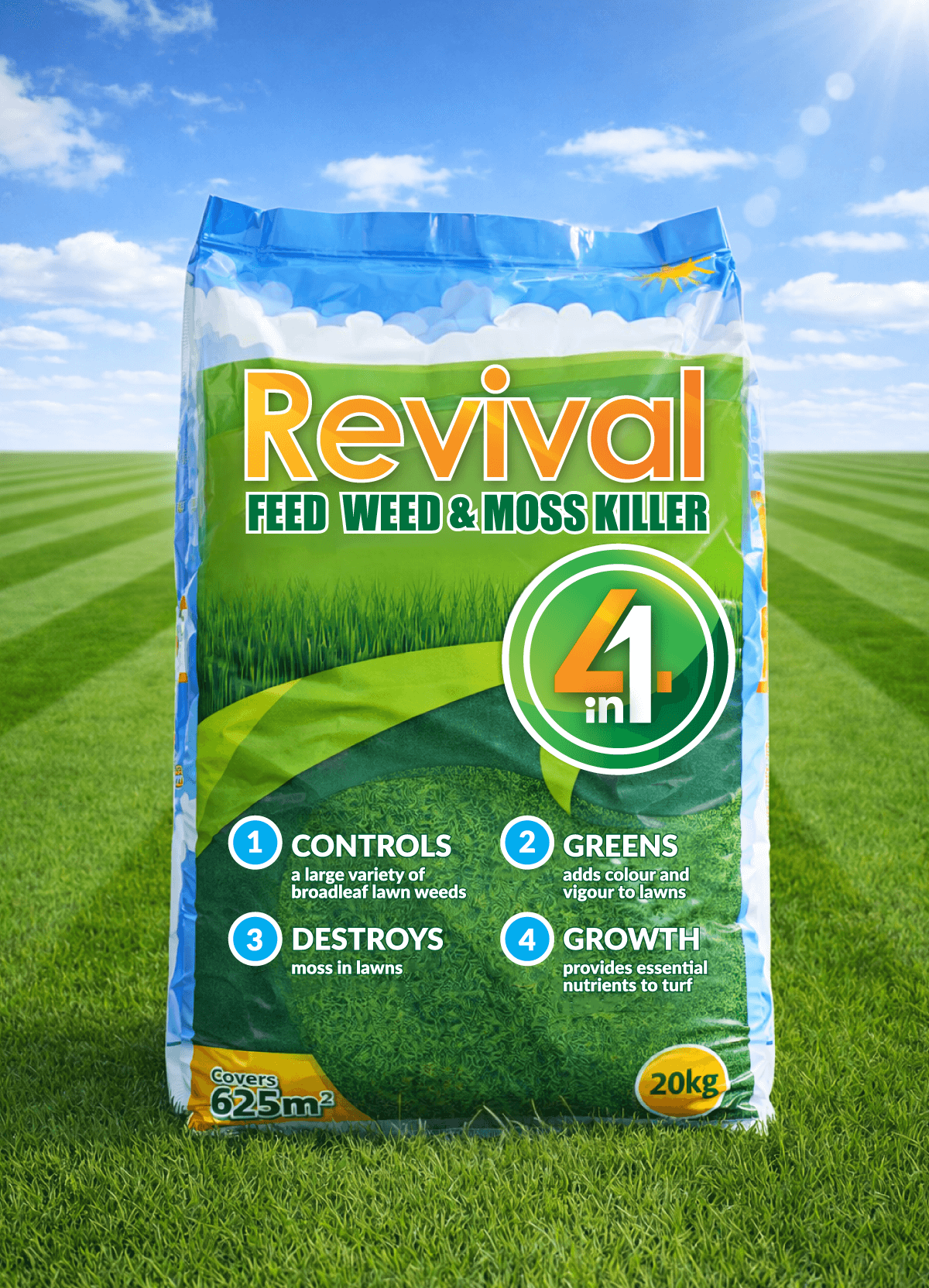 Revival Weed, Feed & Moss Killer