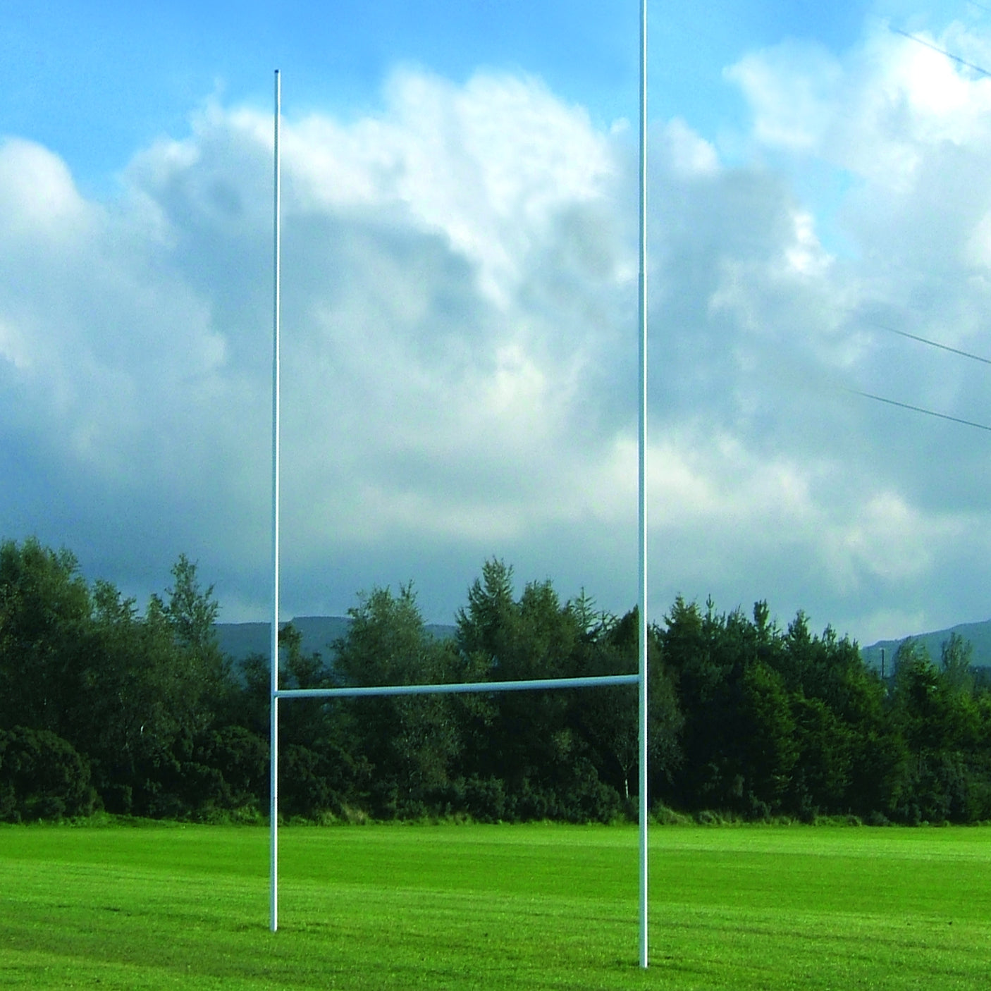 6 m Socketed Heavy Duty Steel Rugby Posts